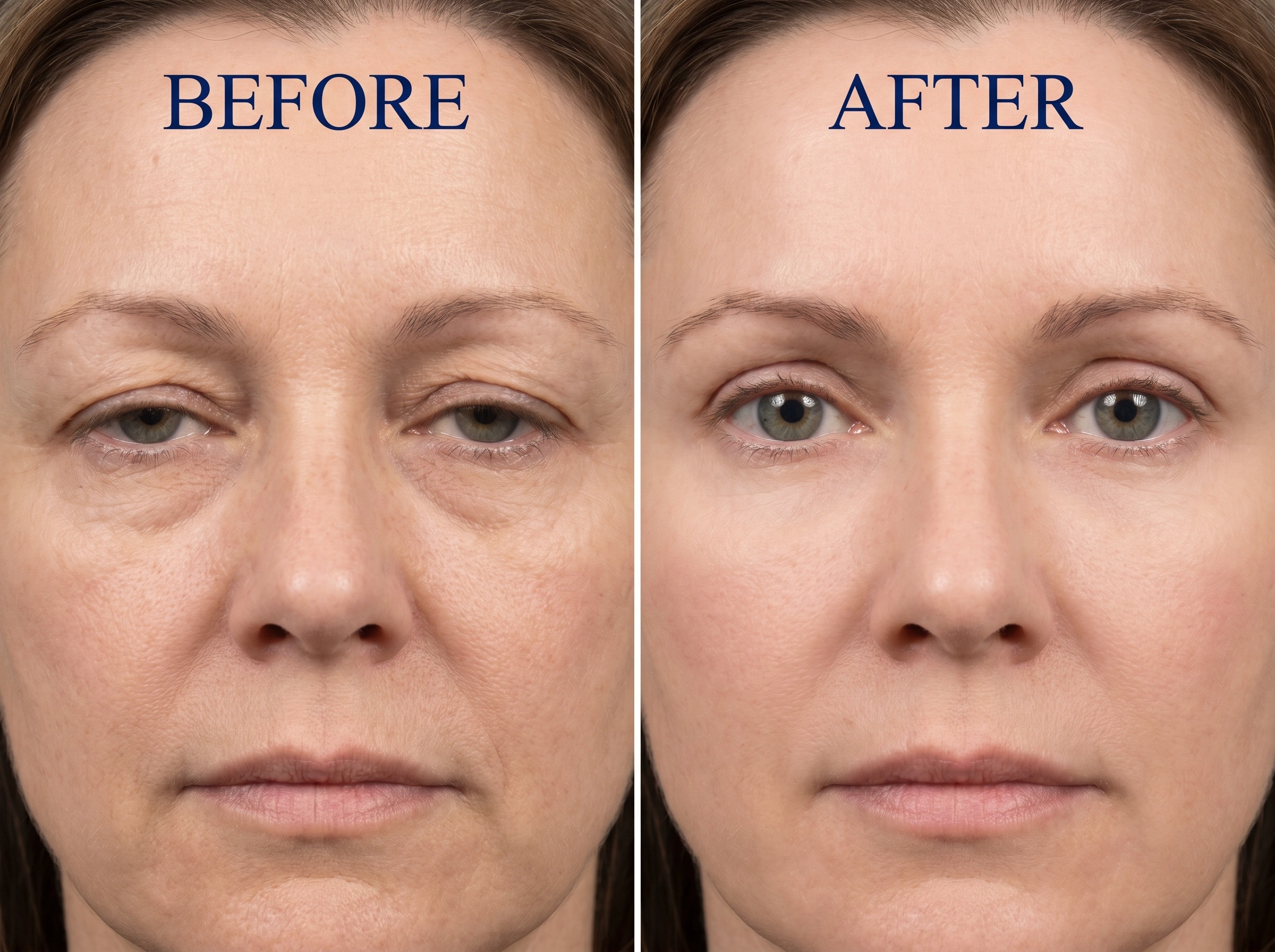 Blepharoplasty before and after at Cura Welt