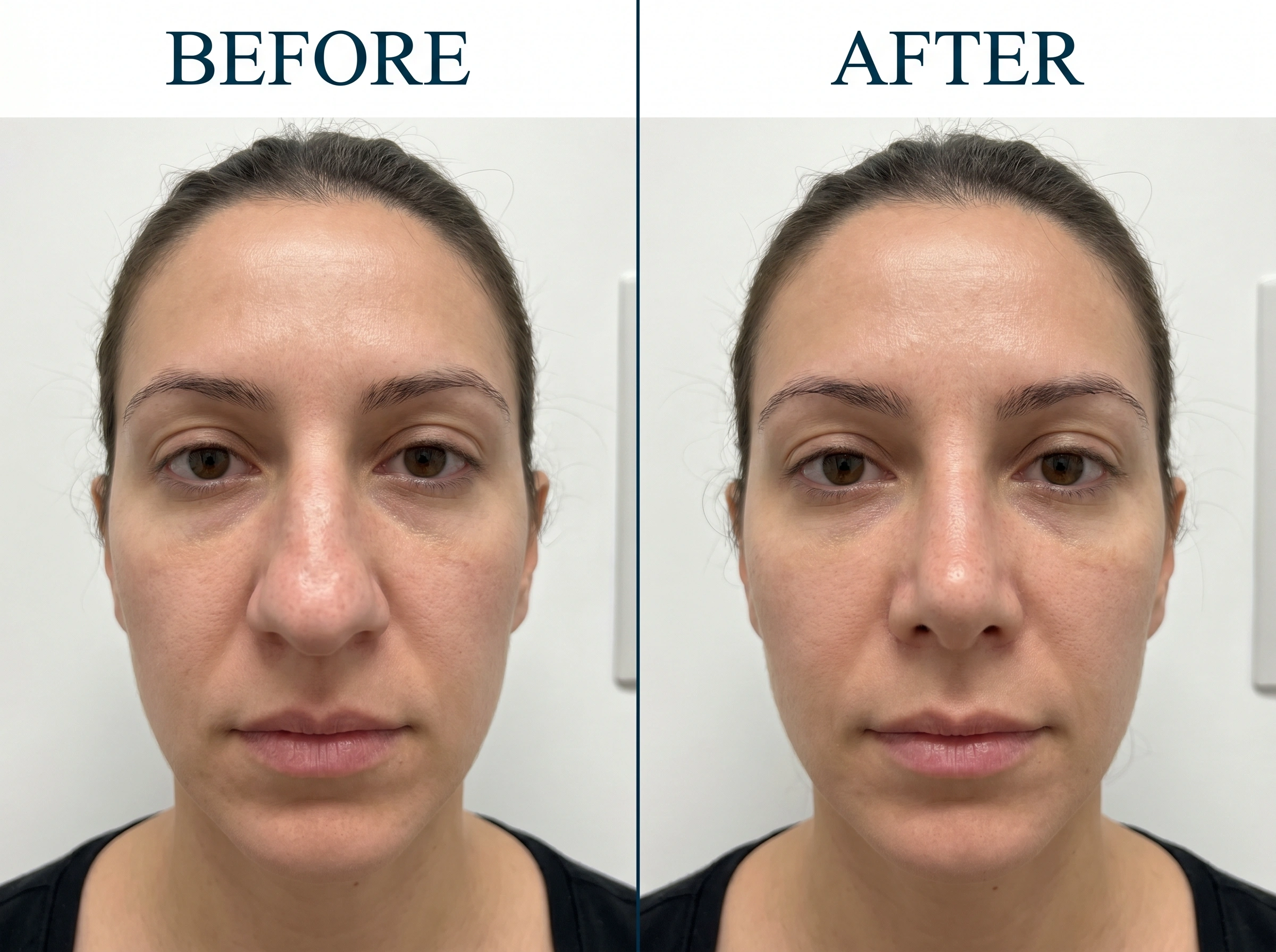 Rhinoplasty before and after at Cura Welt